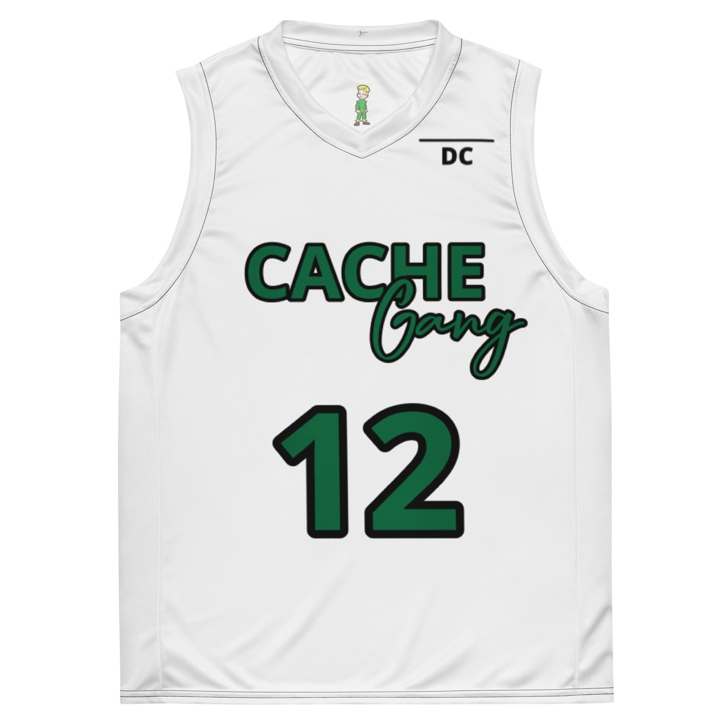 CACHE GANG CEO Recycled unisex basketball jersey by Darius Cache